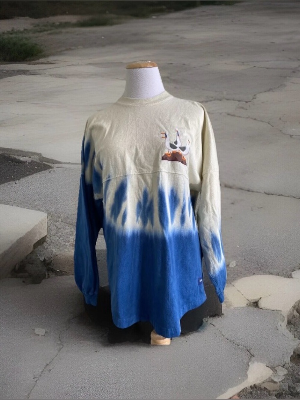 Disney Spirit Jersey Finding Nemo Seagulls Tie Dye Long Sleeve Shirt XS